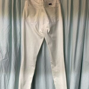 Wrangler Cream/White Denim Jeans with Back Pocket Patch